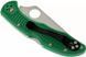 Ніж Spyderco Delica 4 Flat Ground Green C11FPGR 870134 фото 3