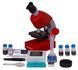 Мікроскоп Bresser Junior 40x-640x Red з набором для дослідів і адаптером для смартфона 8851300E8G000 фото 8