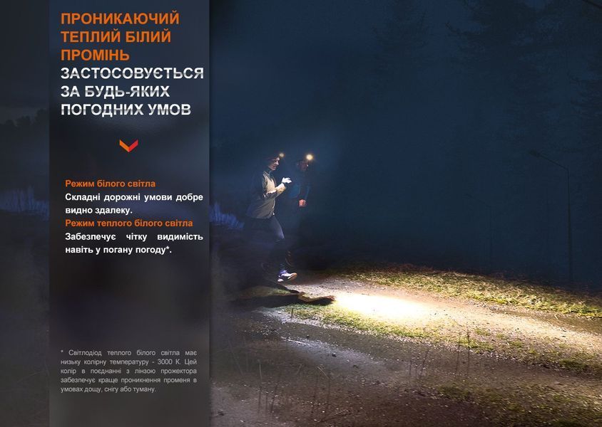 Ліхтар налобний для бігу Fenix HM65R-DT, Чорний 94434 фото