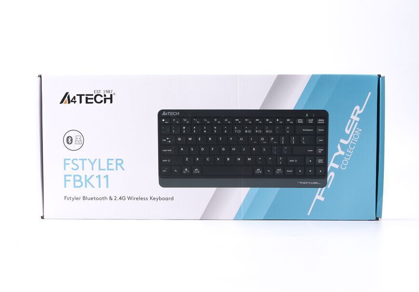 Клавіатура бездротова A4Tech Fstyler FBK11 (Grey), USB, колір сірий FBK11 (Grey) 1605284 фото