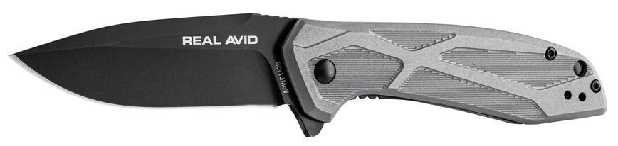 Нож Real Avid RAV-2 Black Oxide Aluminum Gray AVRAV2 17590203 фото