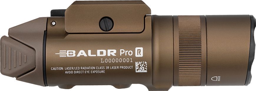 Ліхтар з ЛЦВ Olight Baldr Pro R Desert Tan (1350 Lm) Зелений ЛЦВ Baldr Pro R DT 23703521 фото