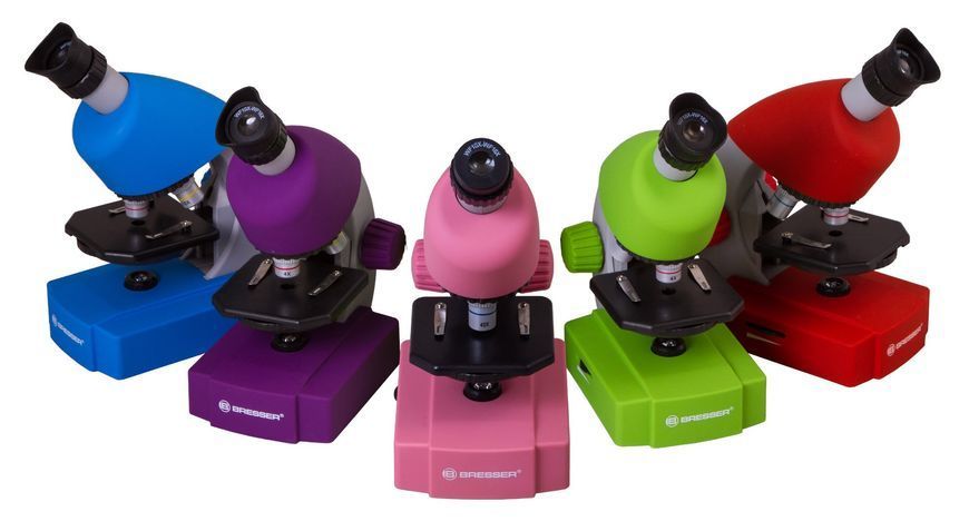 Мікроскоп Bresser Junior 40x-640x Red з набором для дослідів і адаптером для смартфона 8851300E8G000 фото