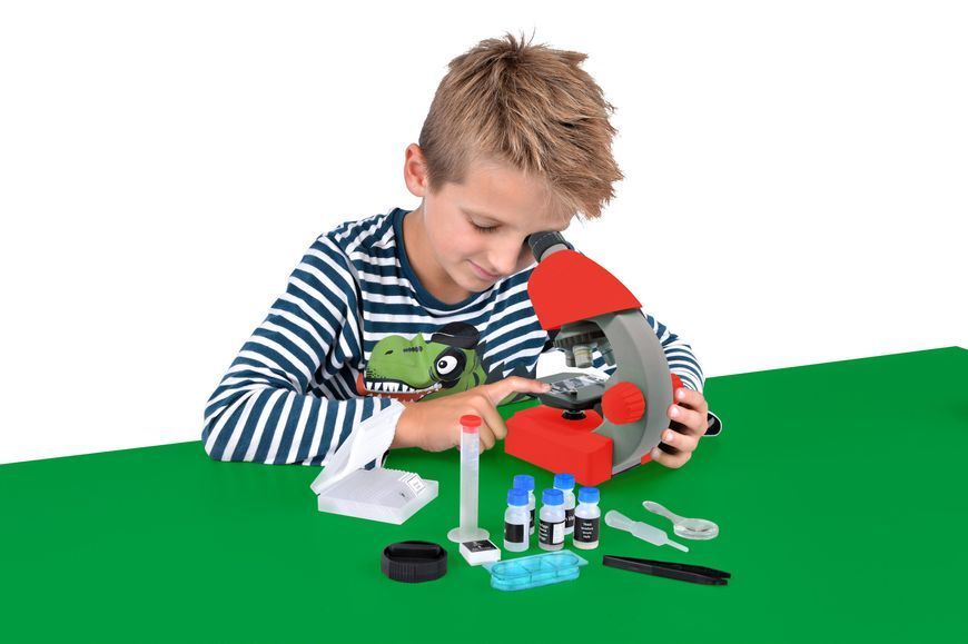 Мікроскоп Bresser Junior 40x-640x Red з набором для дослідів і адаптером для смартфона 8851300E8G000 фото