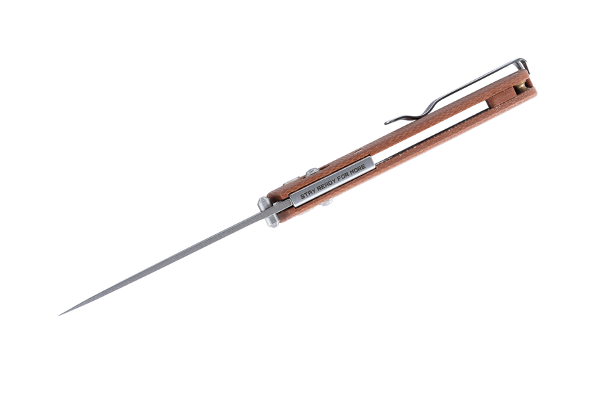 Нож SRM Medal 255L-MN 10Cr15CoMoV микарта коричневый 255L-MN 4009294 фото