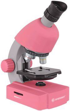 Мікроскоп Bresser Junior 40x-640x Pink з набором для дослідів і адаптером для смартфона 8851300CRG000 фото