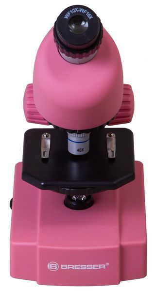 Микроскоп Bresser Junior 40x-640x Pink с набором для опытов и адаптером для смартфона 8851300CRG000 фото