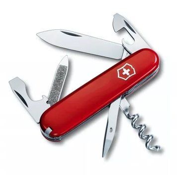 Швейцарський ніж Victorinox Sportsman 84 мм 12 функцій Червоний (0.3802) V77552219 фото