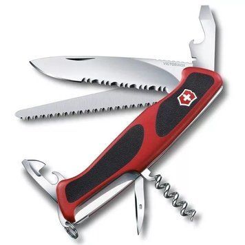 Швейцарский нож Victorinox RangerGrip 155 130 мм 12 функций Красно-черный (0.9563.WC) V77553701 фото