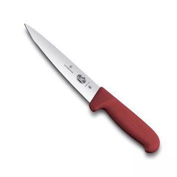 Кухонный нож мясника Victorinox Fibrox Sticking 16 см Красный (5.5601.16) V77551599 фото
