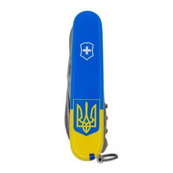 Швейцарський ніж Victorinox Climber Ukraine Герб на прапорі (1.3703.7.T3030p) V77552918 фото