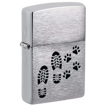 Зажигалка Zippo Footprints Design Серебристый 46322 V77550892 фото