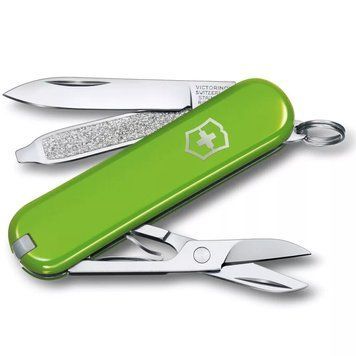 Швейцарський ніж-брелок Victorinox Classic SD Smashed Avocado Салатний 0.6223.43 V77554113 фото