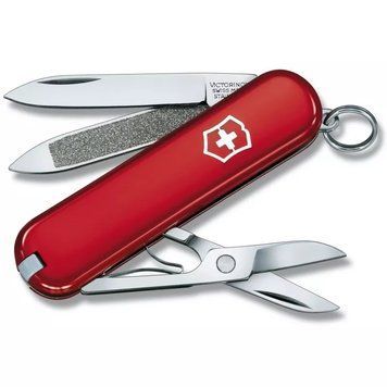 Швейцарський ніж Victorinox Classic 58 мм Червоний у блістері (0.6203.B1) V77553480 фото