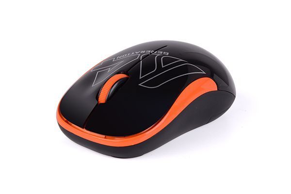Миша A4-G3-300N USB V-Track , бездротова, 1000dpi, чорний + помаранчевий G3-300N (Black+Orange) 1604185 фото
