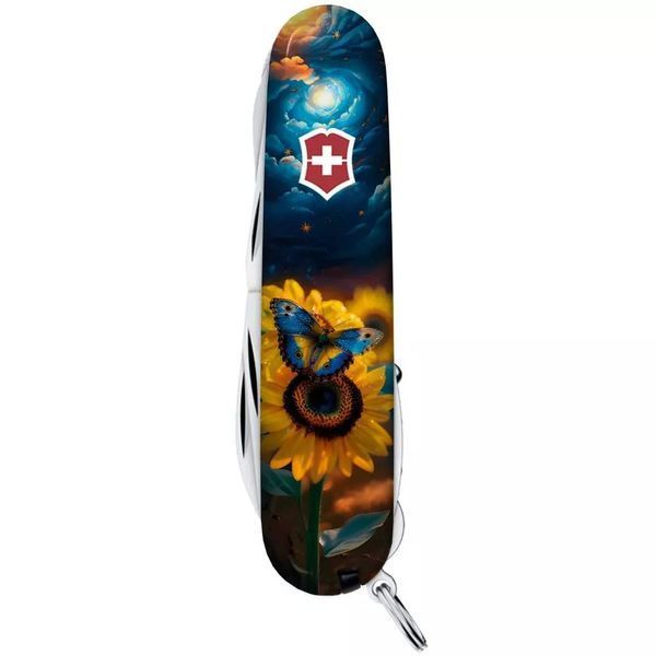 Швейцарский нож Victorinox Huntsman Ukraine 91 мм 16 функций Звездная бабочка (1.3713.3_T3240pw) V77552794 фото