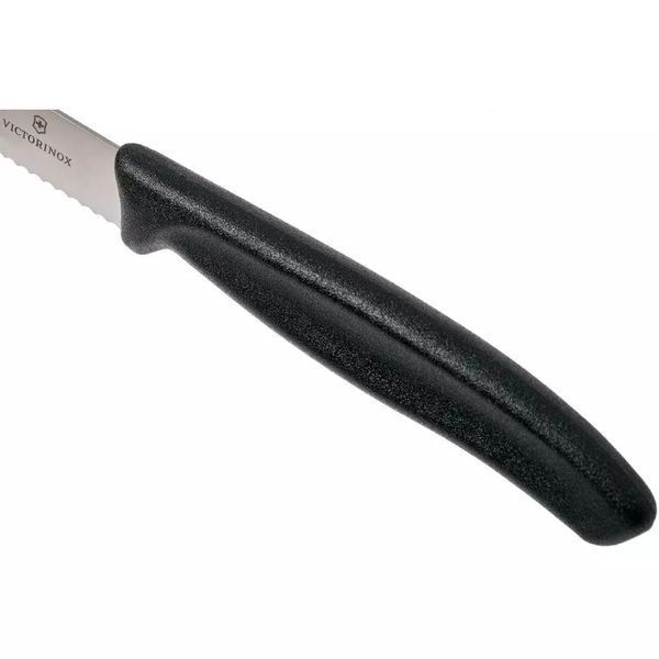 Набір з 6-ти однакових ножів Victorinox SWISS Classic Tomato and Table Set Серрейтор Чорний, подарункова упаковка 6.7833.6 V77554433 фото