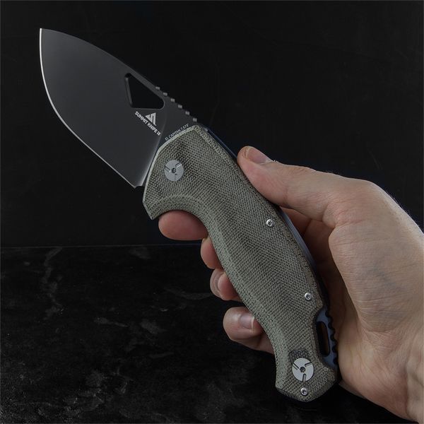 Нож Fox El Capitan D2 PVD Black Blade Micarta OD Green SK-02 PVD 17530730 фото