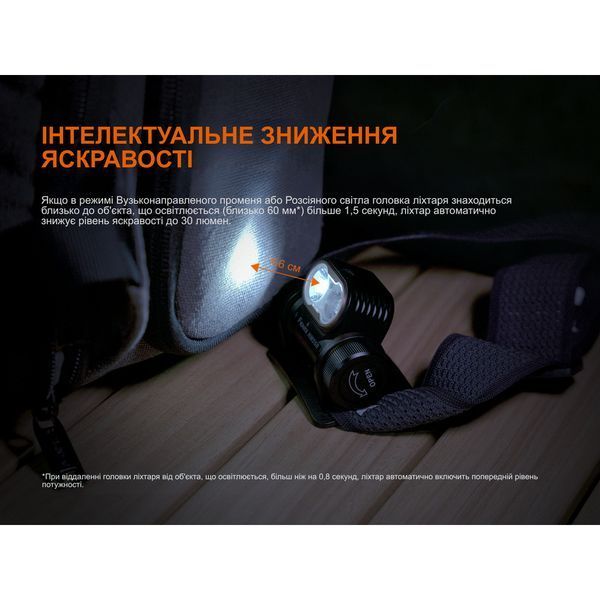 Ліхтар налобний Fenix HM55R, Чорний HM55Rblc 100005431 фото