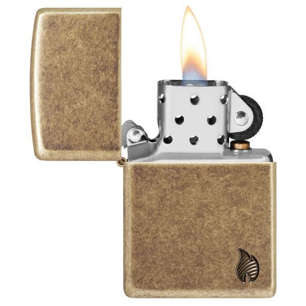 Запальничка Zippo 29561 Armor Antique Brass Flame Design V77553899 фото