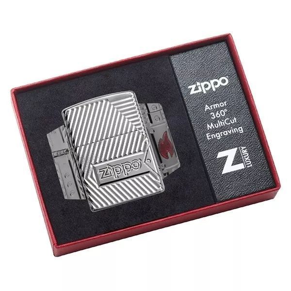 Зажигалка бензиновая Zippo Bolts Design Armor (29672) V77550491 фото