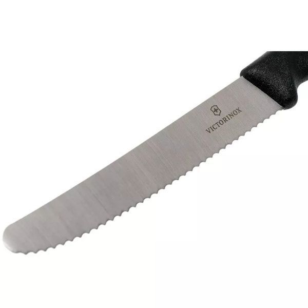 Набір з 6-ти однакових ножів Victorinox SWISS Classic Tomato and Table Set Серрейтор Чорний, подарункова упаковка 6.7833.6 V77554433 фото