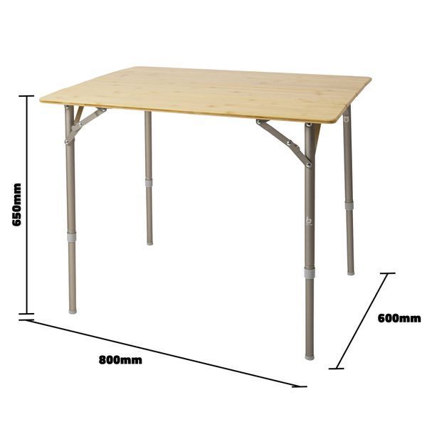 Стол Bo-Camp Suffolk 80x60 cm Brown (1404650) DAS301453 фото