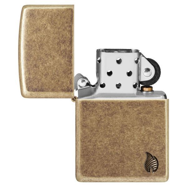 Запальничка Zippo 29561 Armor Antique Brass Flame Design V77553899 фото