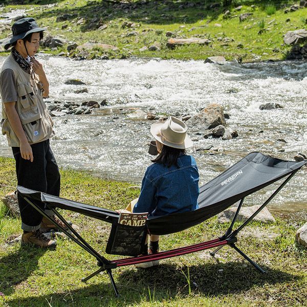 Гамак розкладний одномісний Naturehike Outdoor Folding Hammock NH20JJ011, 300D Oxford, Чорний 84658 фото