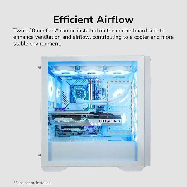Корпус компьютерный Cougar Uniface RGB, белый UNIFACE RGB White 1606611 фото