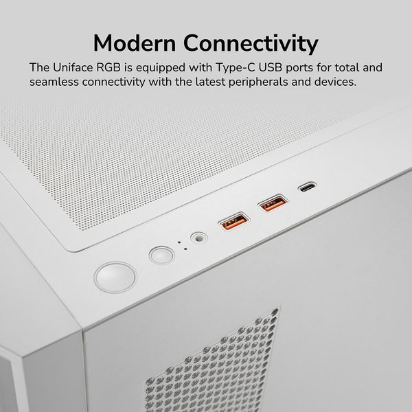 Корпус компьютерный Cougar Uniface RGB, белый UNIFACE RGB White 1606611 фото