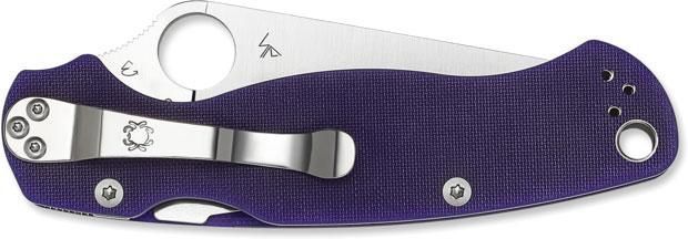 Нож Spyderco ParaMilitary 2 Dark Blue CPM-S110V C81GPDBL2 871315 фото