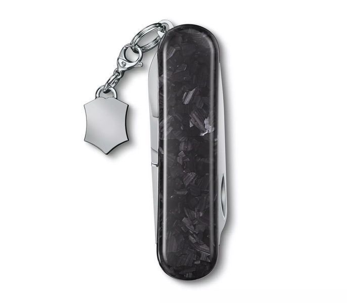 Швейцарський ніж Victorinox Classic SD Brilliant Carbon 58 мм 5 функцій рукоятка з карбону (0.6221.90) V77552871 фото