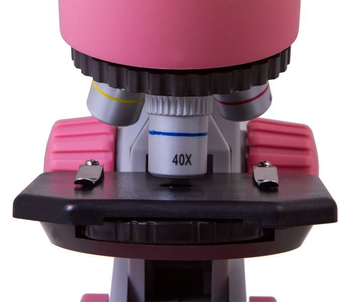 Микроскоп Bresser Junior 40x-640x Pink с набором для опытов и адаптером для смартфона 8851300CRG000 фото