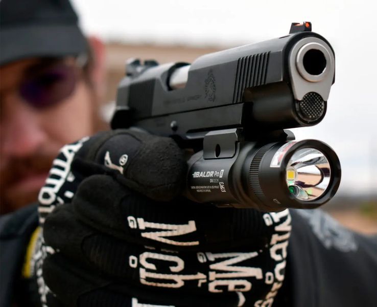 Ліхтар з ЛЦВ Olight Baldr Pro R Black (1350 Lm) Зелений ЛЦВ Baldr Pro R 23703520 фото