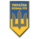 Шеврон щит — прапор України з тризубцем ЗСУ — Україна на вусі ПВХ 04.030.02 фото 1