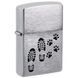 Зажигалка Zippo Footprints Design Серебристый 46322 V77550892 фото 1