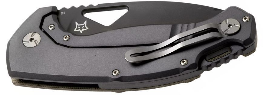 Нож Fox El Capitan D2 PVD Black Blade Micarta OD Green SK-02 PVD 17530730 фото