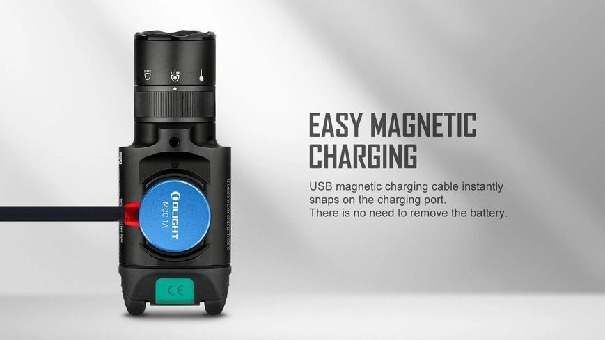 Ліхтар з ЛЦВ Olight Baldr Pro R Black (1350 Lm) Зелений ЛЦВ Baldr Pro R 23703520 фото