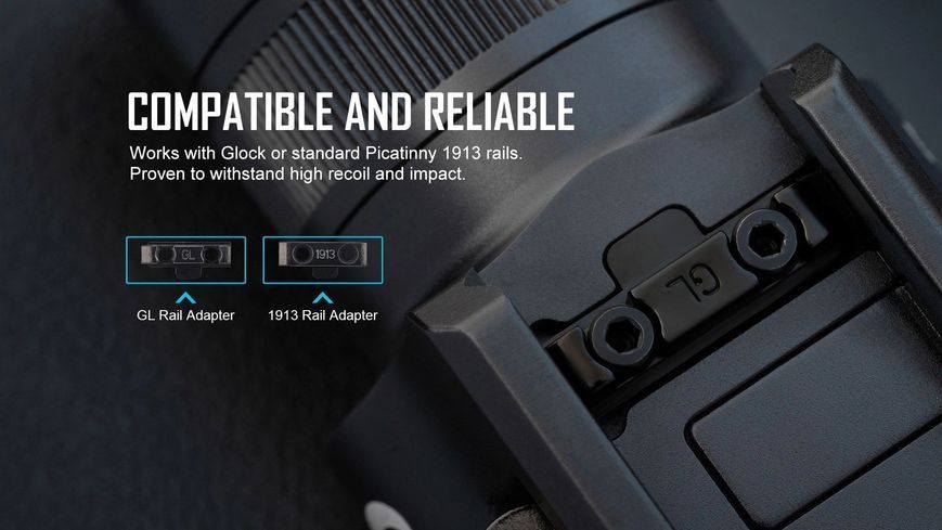 Ліхтар з ЛЦВ Olight Baldr Pro R Black (1350 Lm) Зелений ЛЦВ Baldr Pro R 23703520 фото