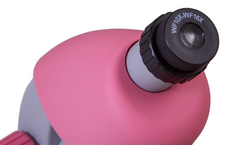 Микроскоп Bresser Junior 40x-640x Pink с набором для опытов и адаптером для смартфона 8851300CRG000 фото