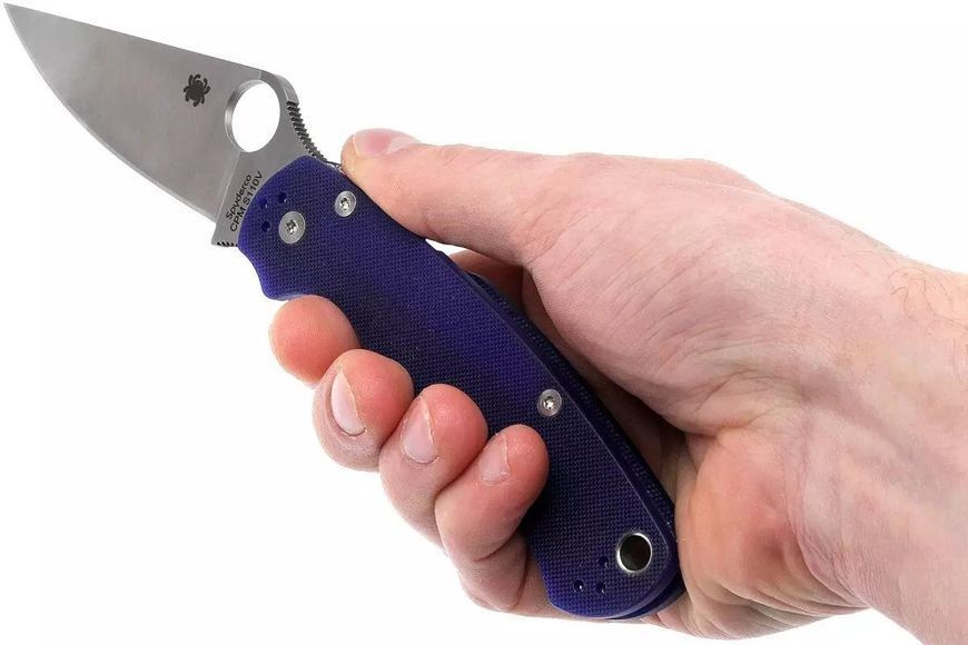 Нож Spyderco ParaMilitary 2 Dark Blue CPM-S110V C81GPDBL2 871315 фото