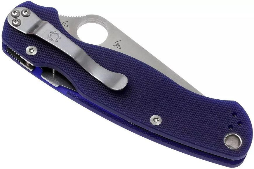 Нож Spyderco ParaMilitary 2 Dark Blue CPM-S110V C81GPDBL2 871315 фото