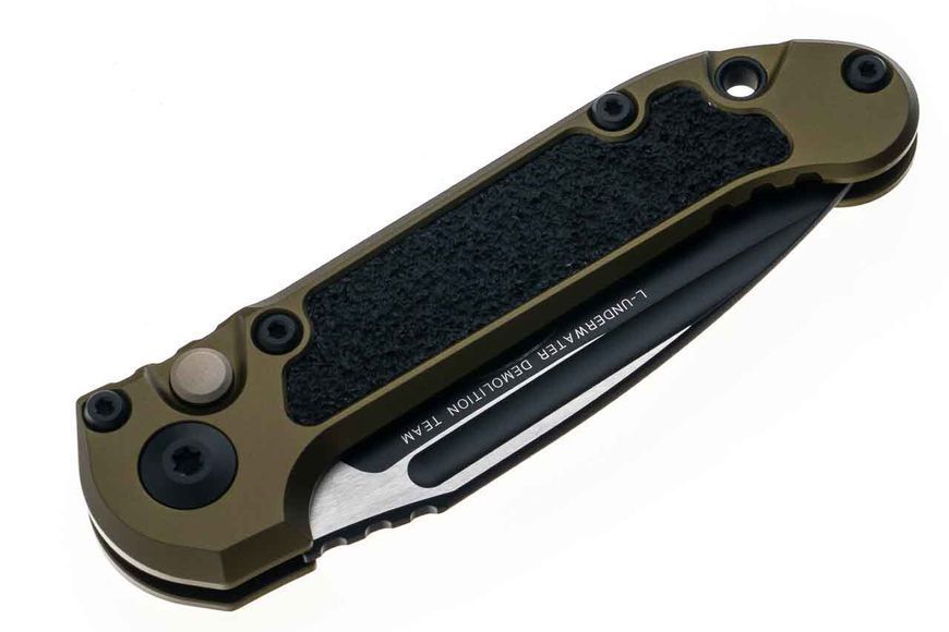 Ніж Microtech L.U.D.T S/E Gen III. Чорний клинок напівсеррейтор руків'я OD Green 1135-2OD 4009449 фото