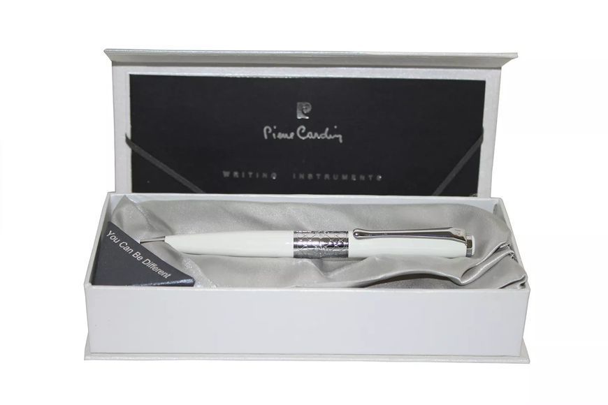 Ручка кулькова Pierre Cardin Versailles Чорна Білий корпус (6501BP) V77552621 фото