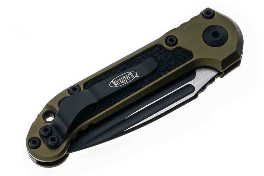 Ніж Microtech L.U.D.T S/E Gen III. Чорний клинок напівсеррейтор руків'я OD Green 1135-2OD 4009449 фото