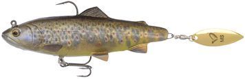 Силікон Savage Gear 4D Trout Spin Shad MS 110mm 40.0g Dark Brown Trout (поштучно) 18541986 фото
