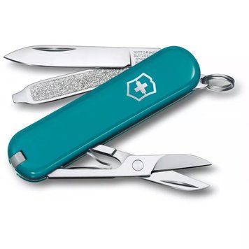 Швейцарський ніж Victorinox Classic SD Colors Mountain Lake 58 мм 7 функцій Блакитний (0.6223.23G) V77552271 фото