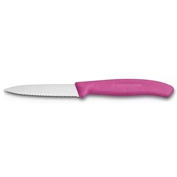 Кухонний ніж Victorinox SwissClassic для нарізки 80 мм серрейтор Рожевий (6.7636.L115) V77551532 фото