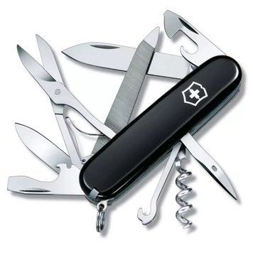 Швейцарський ніж Victorinox Mountaineer 91мм 8 функцій Чорний (1.3743.3) V77552994 фото